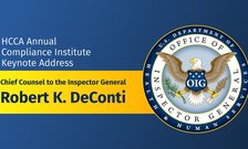 Chief Counsel to the Inspector General Rob DeConti HCCA 28th Annual Compliance Institute Keynote